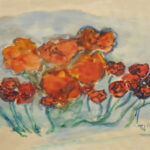 22 Flowers watercolour 1965 A4