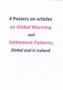 4 Poster on articles on Global Warming and Settlement-Patterns, article cover